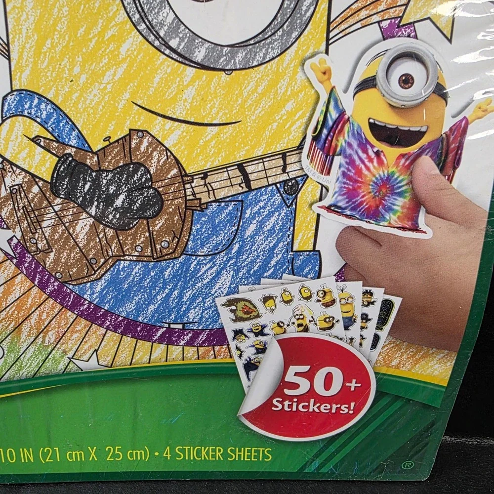 Crayola Minions Color & Sticker Activity Book 32 Pages 50 Stickers New 2015